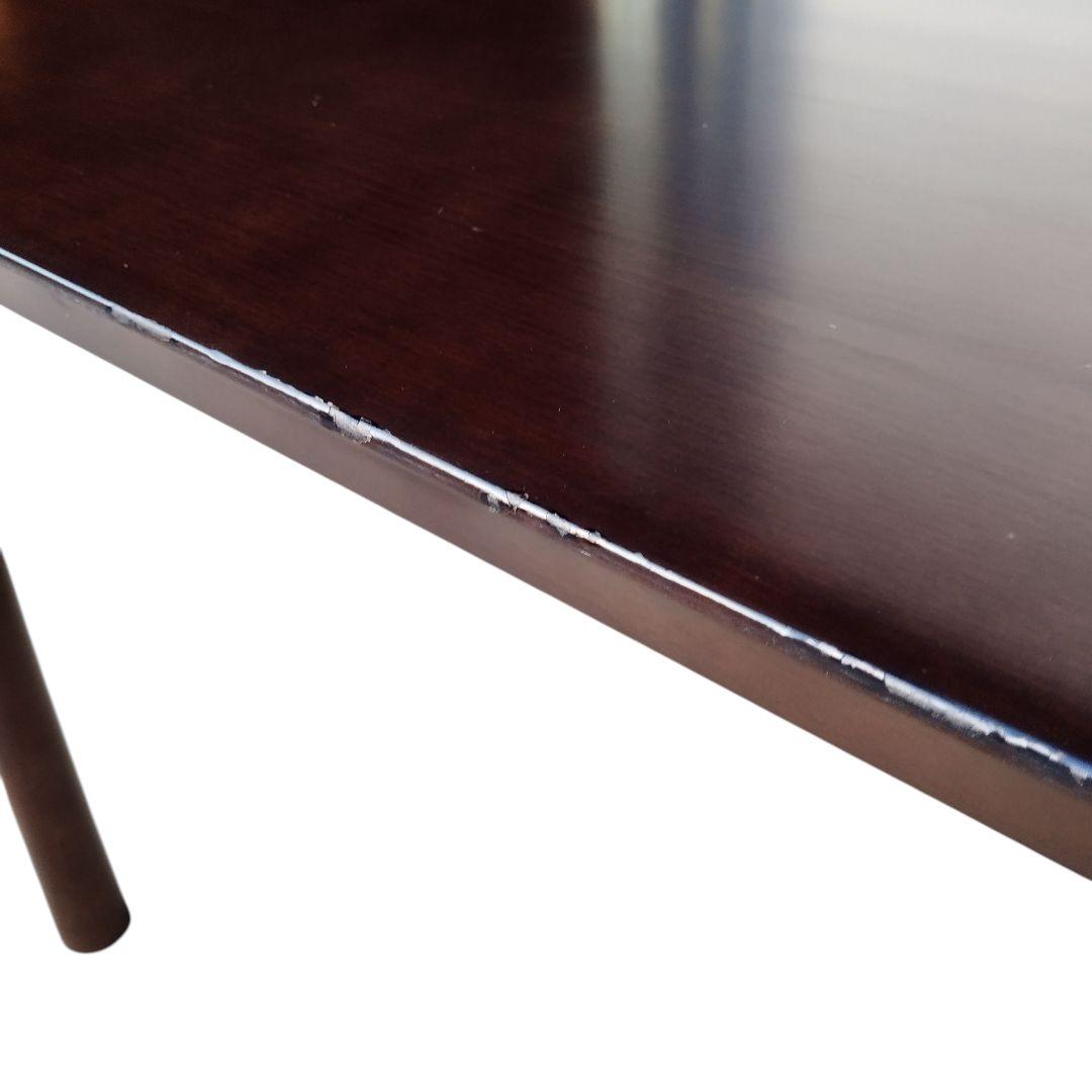 karimoku カリモク 半月 やや半円 ダイニングテーブル 食卓 ブラウン