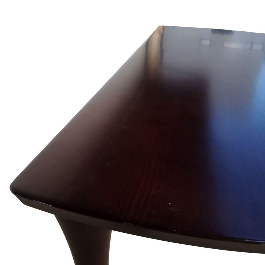 karimoku カリモク 半月 やや半円 ダイニングテーブル 食卓 ブラウン