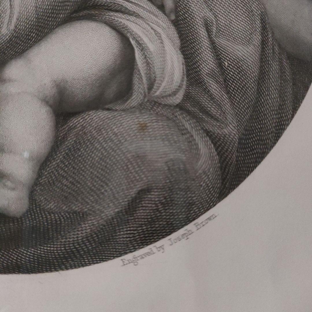 ラファエロ・サンティ　ヘリオグラビュール（銅版画）『小椅子の聖母』1514年制作