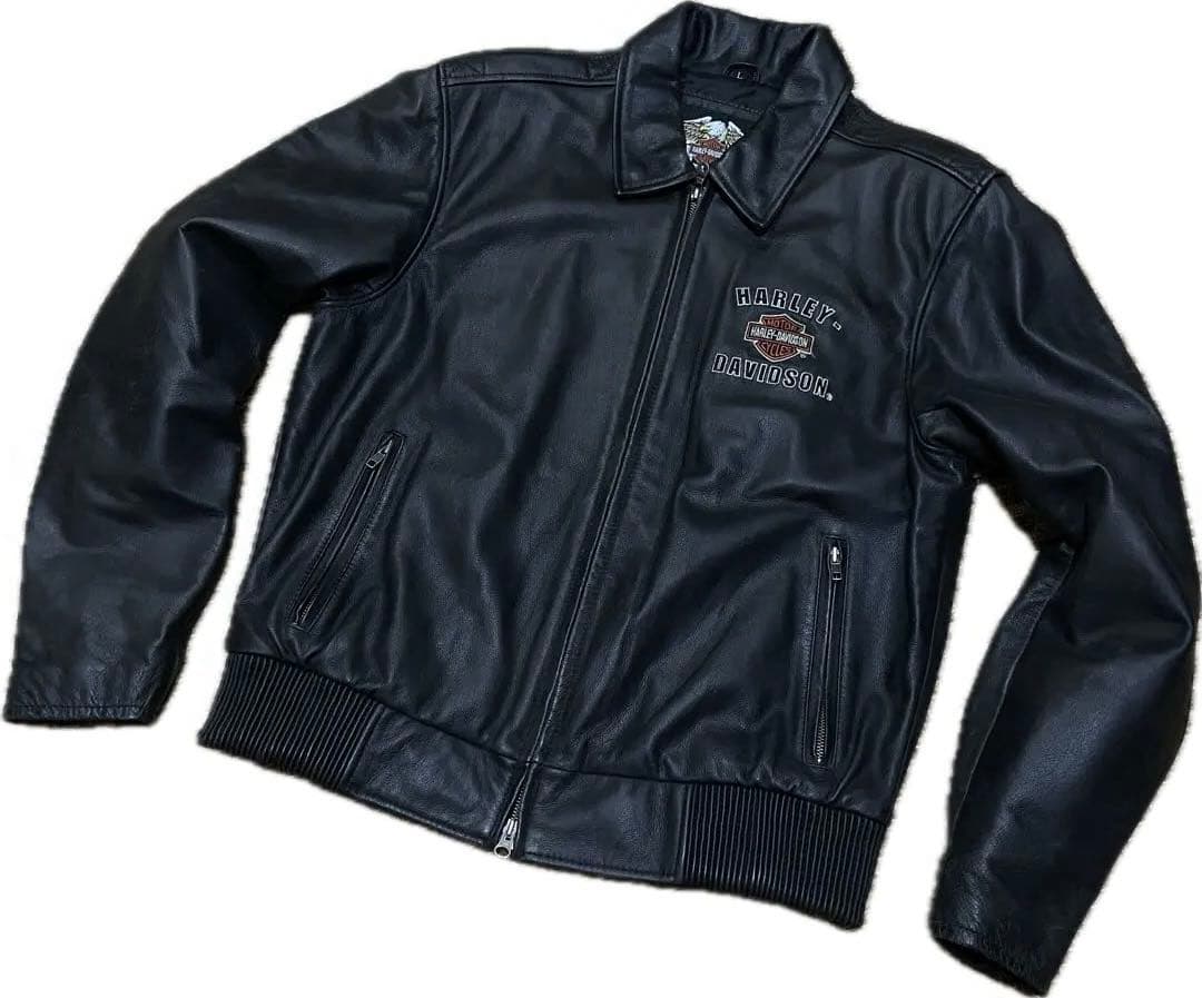 TA様 ハーレーダビッドソン シングル ライダース レザージャケット 両面刺繍