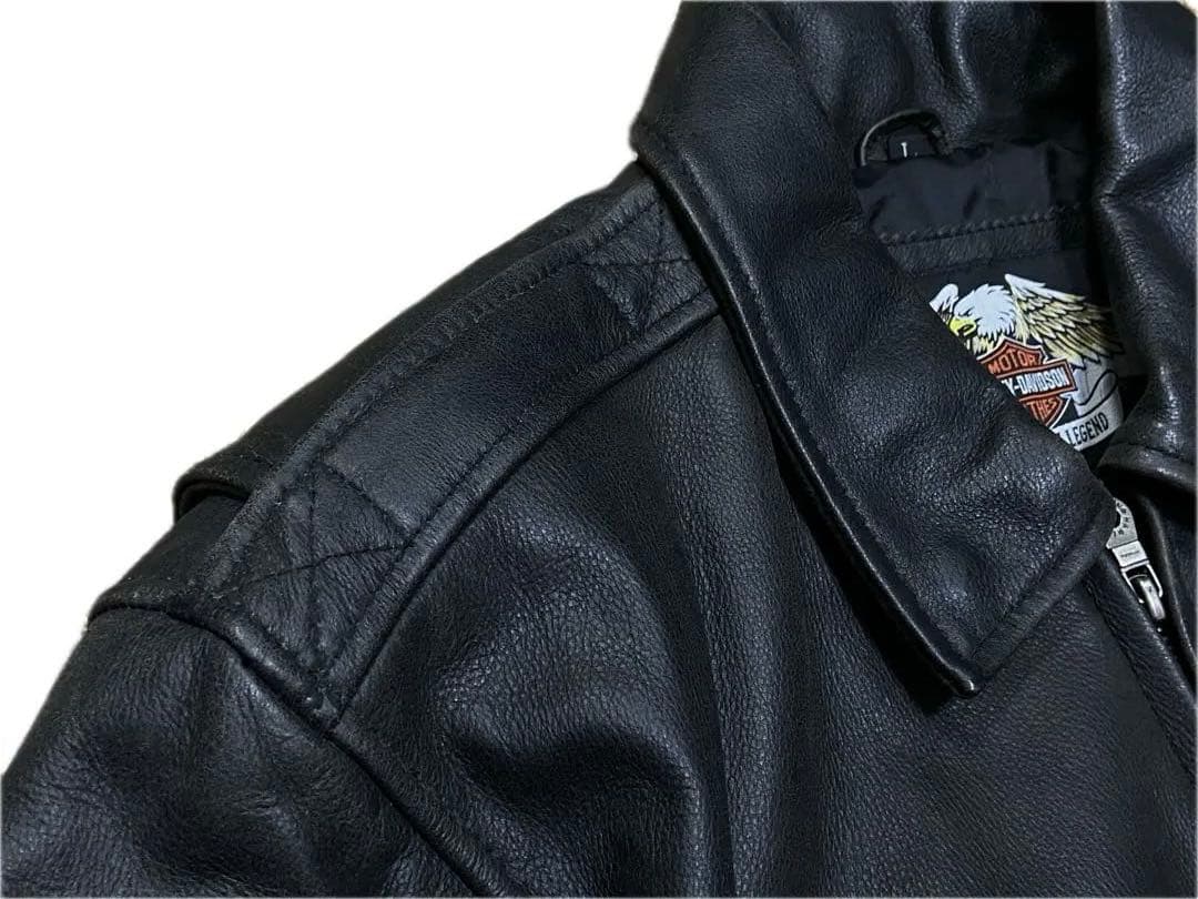 TA様 ハーレーダビッドソン シングル ライダース レザージャケット 両面刺繍