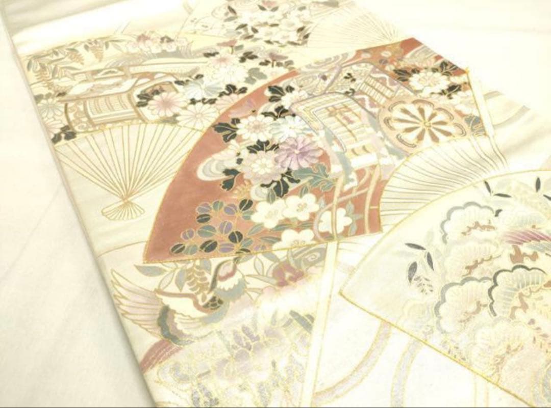 振袖 フルセット6点サイズM京友禅正絹金駒刺繍売り切り終了