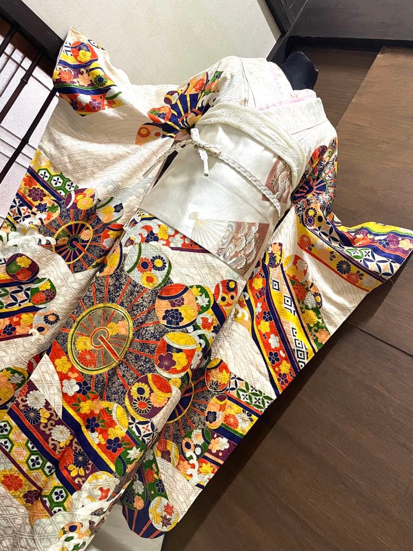 振袖 フルセット6点サイズM京友禅正絹金駒刺繍売り切り終了