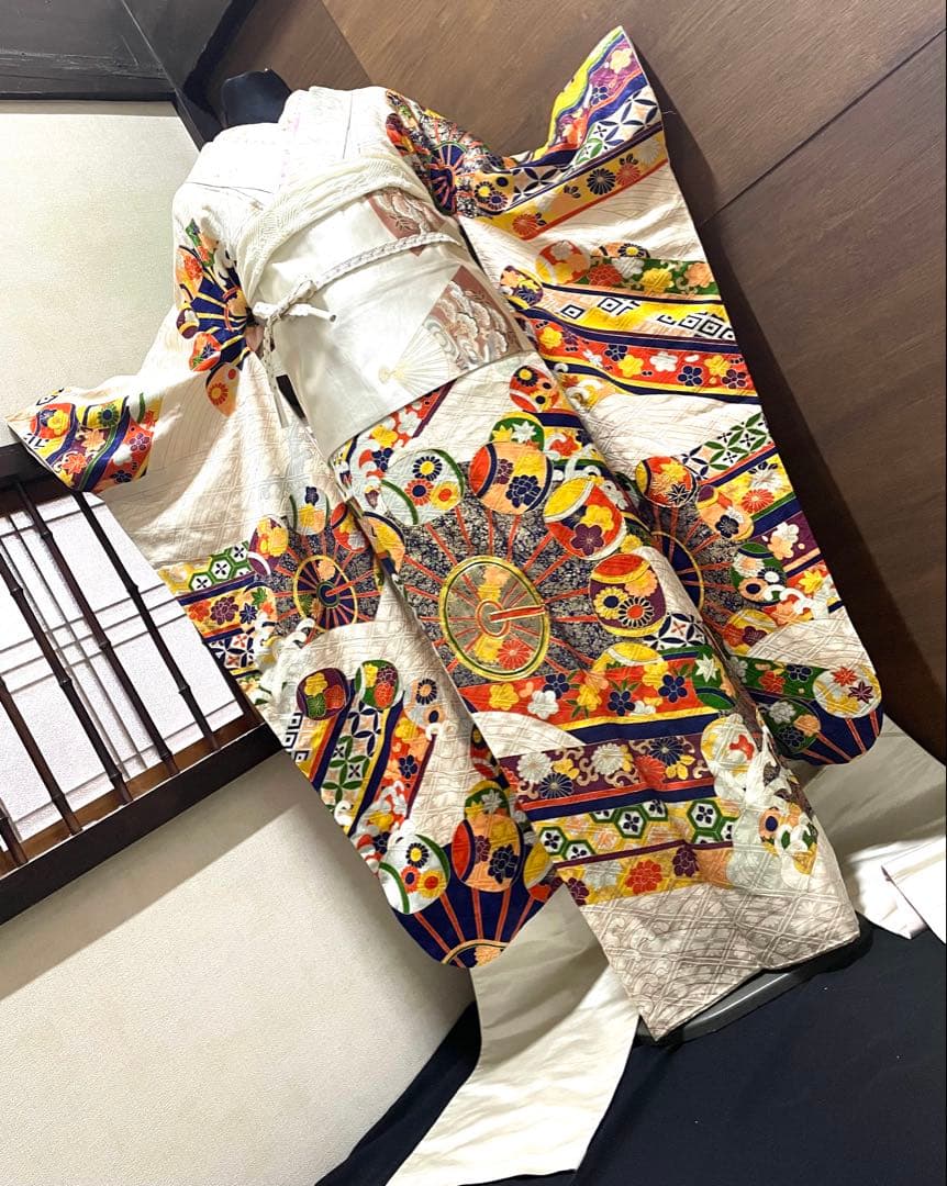 振袖 フルセット6点サイズM京友禅正絹金駒刺繍売り切り終了