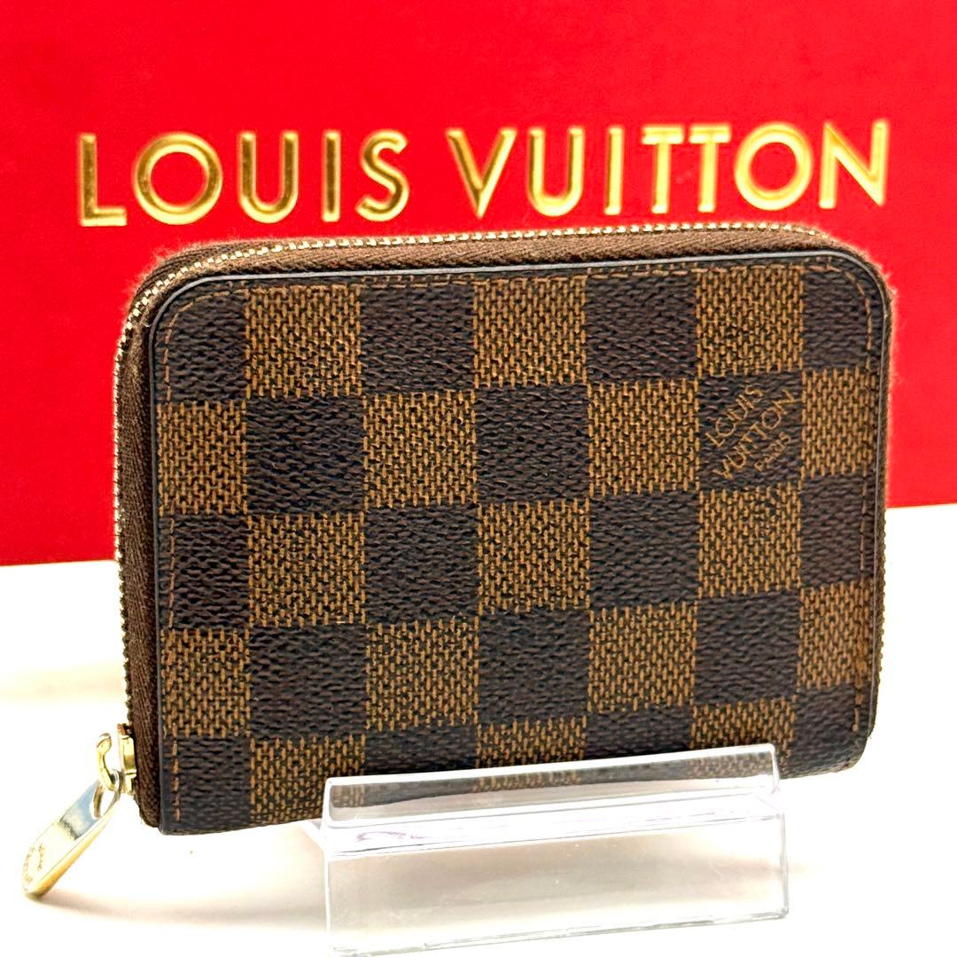 【極上美品】ルイヴィトン ダミエ エベヌ ジッピーパース 小銭入れ