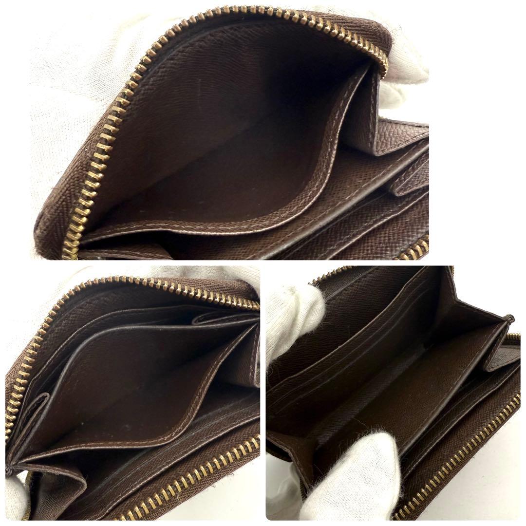 【極上美品】ルイヴィトン ダミエ エベヌ ジッピーパース 小銭入れ