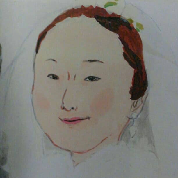 ♥誕生日、ウェルカムボード、ギフト★似顔絵　肖像画　/絵画タイプ

♥