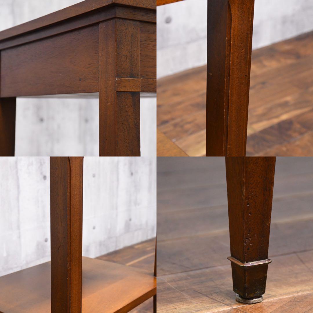 EJK39 ドレクセルヘリテイジ トライユン サイドテーブル 電話台 マホガニー