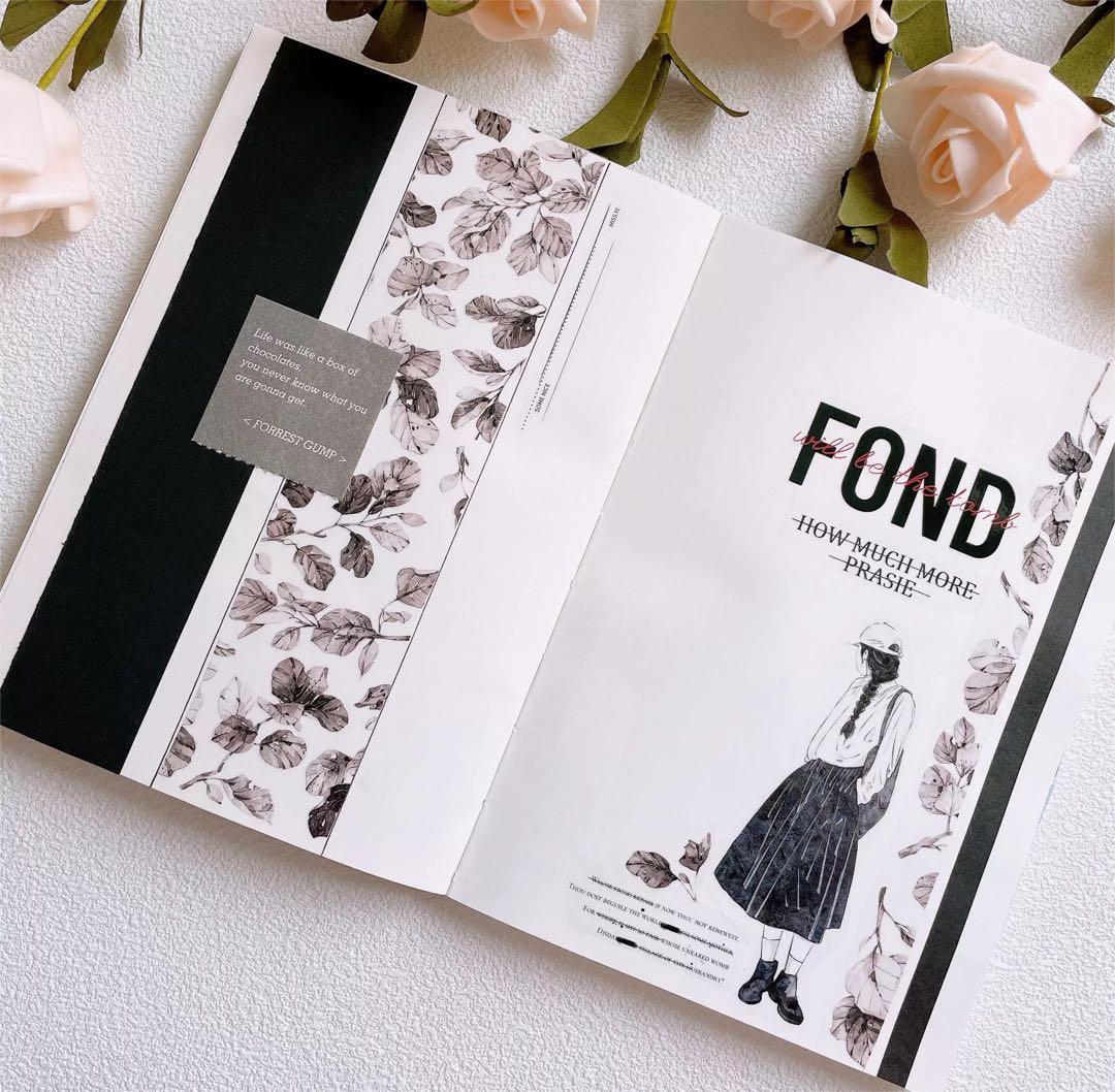 呦呦呦手帐《霜红叶》海外マスキングテープ　マステ 【1724】