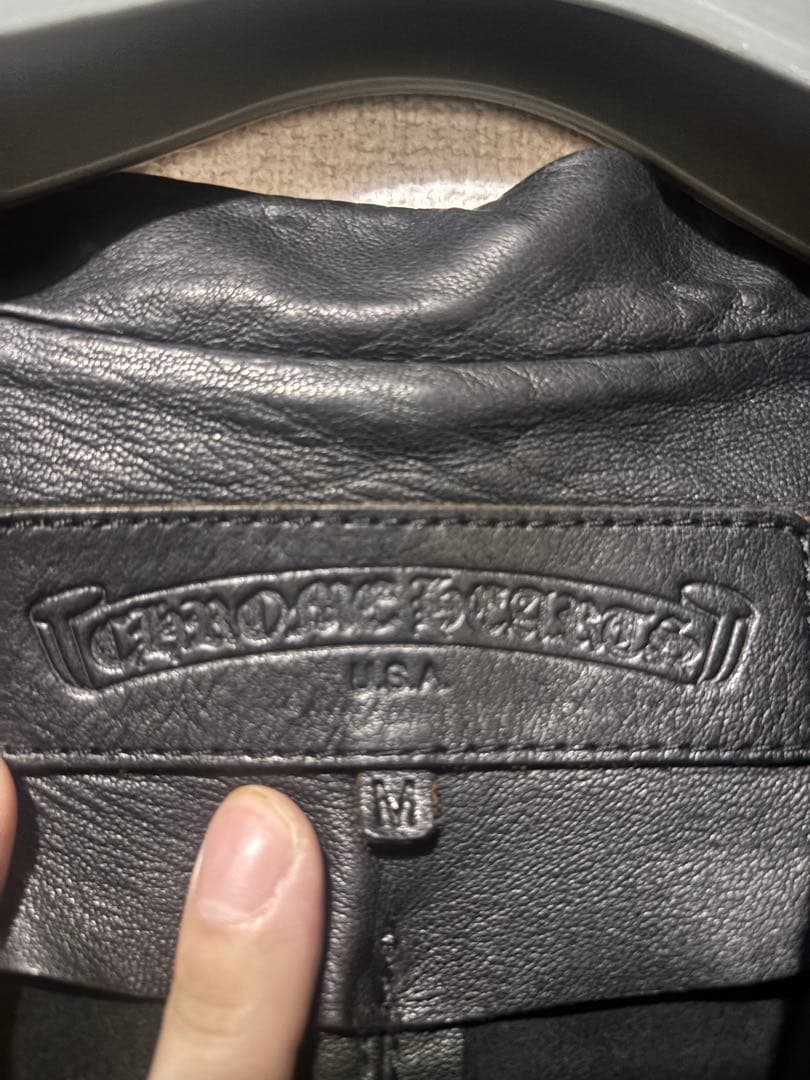 クロムハーツChrome Heartsオールドシングルライダースレザージャケット