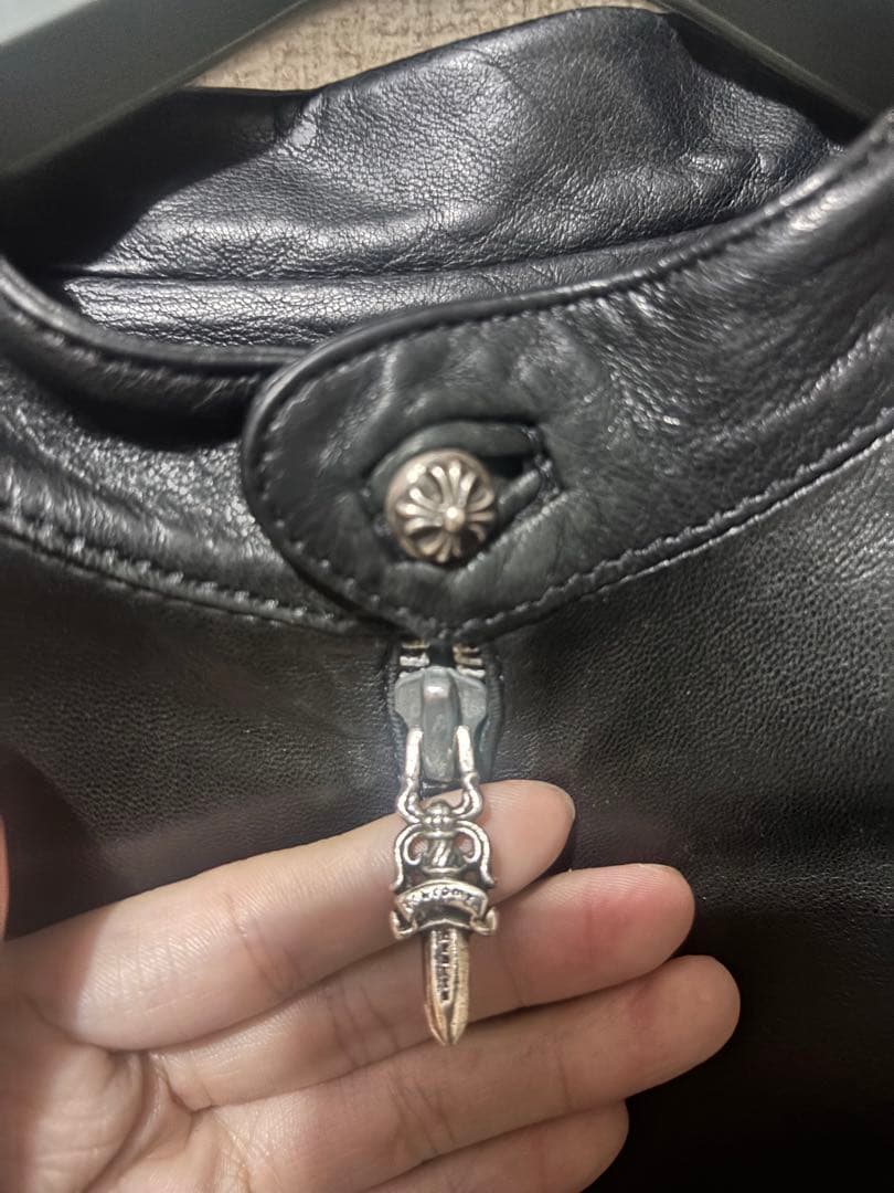 クロムハーツChrome Heartsオールドシングルライダースレザージャケット