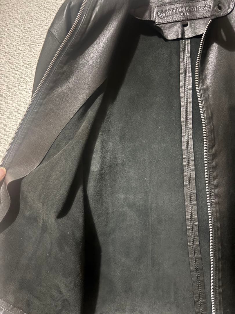 クロムハーツChrome Heartsオールドシングルライダースレザージャケット
