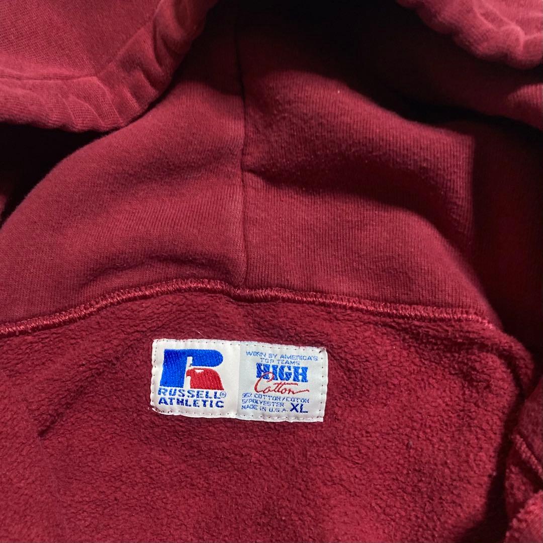 ラッセル 90s USA製 スウェット ヘンリーネック フーディー パーカー