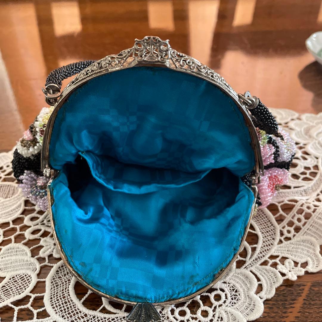 花柄ビーズバック