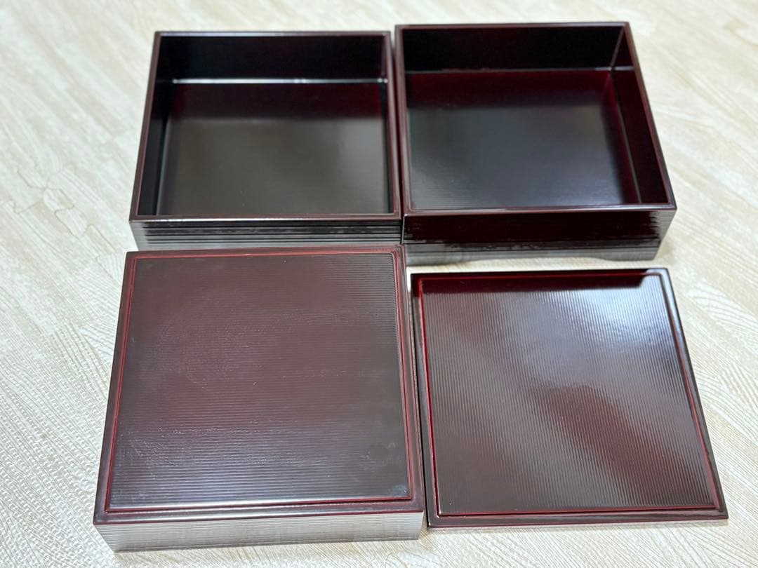 三段重箱 漆器 曽根工芸 金箔入り