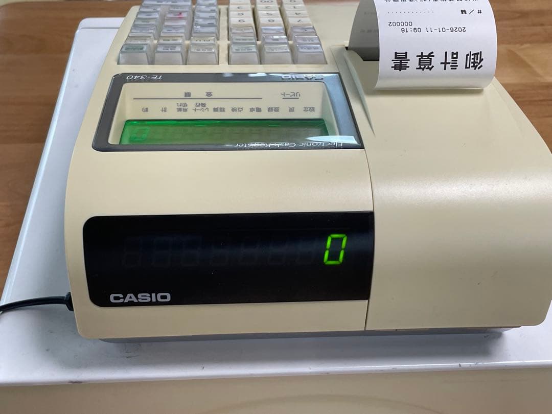 CASIO TE-340 電子レジスター