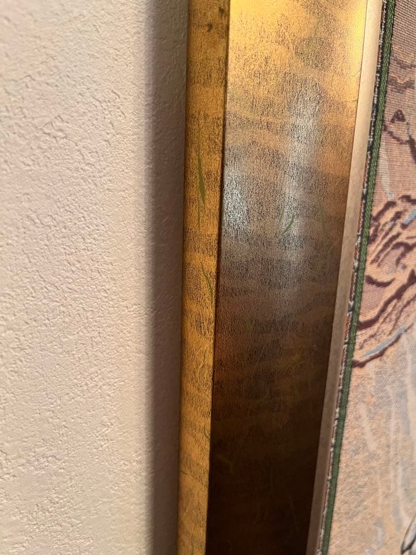 大判 　Alphonse Mucha ガラス絵の冬 - 四季 絨毯 額入アート