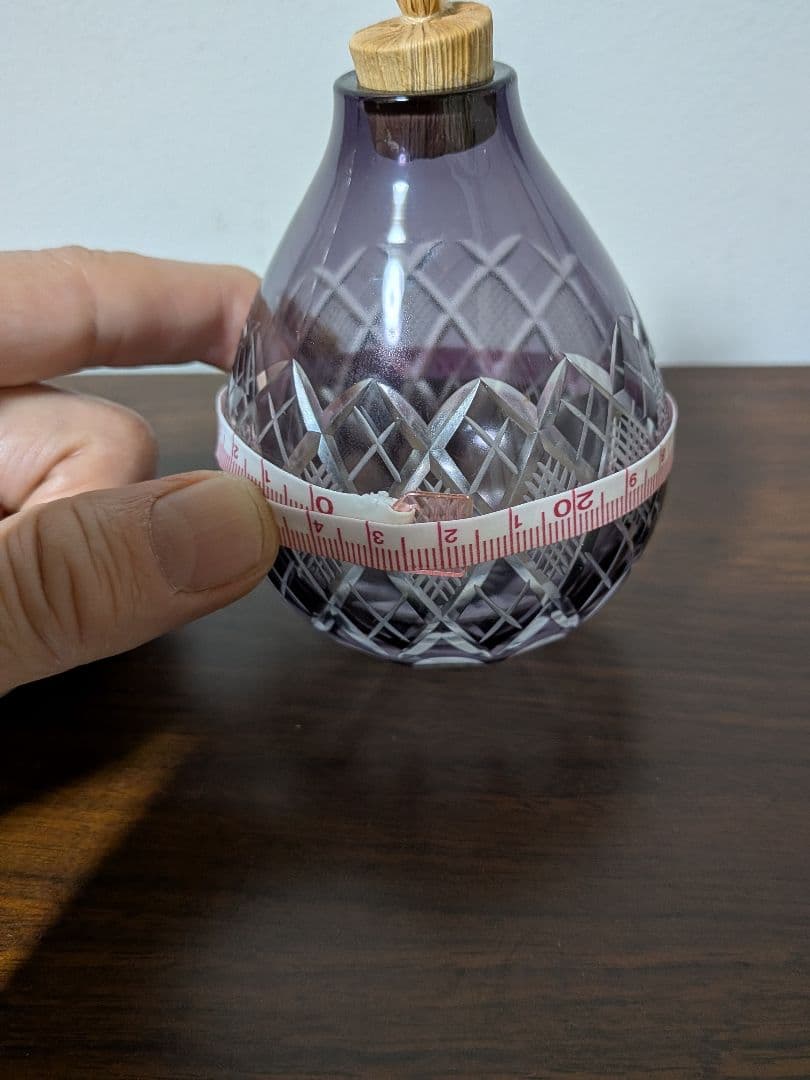 茶道具 / 菓子器】江戸切子　江戸紫　東太武朗 作