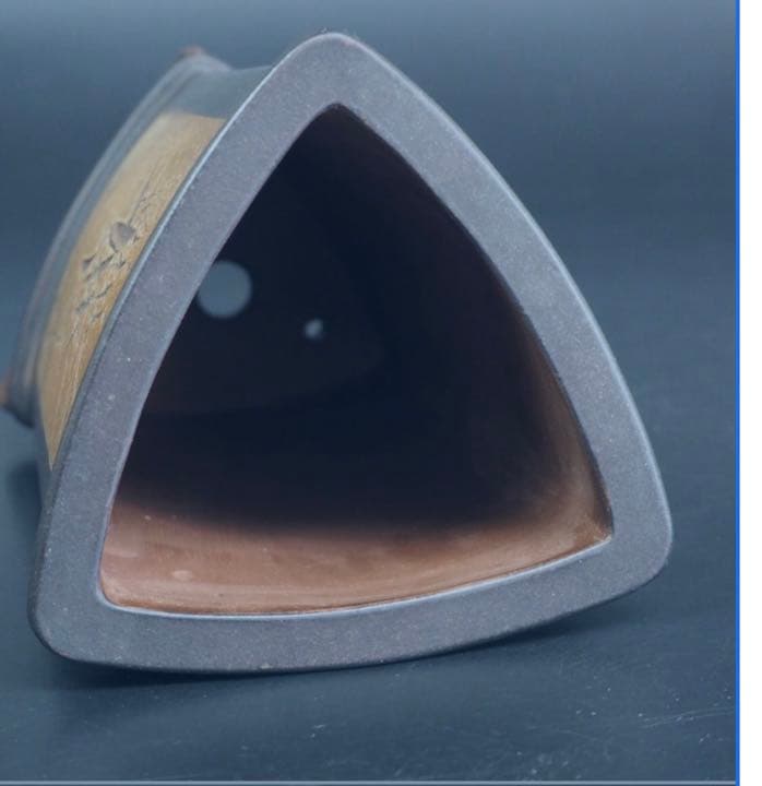 送料無料　『瑞芳』造　中国宜興紫砂花鉢