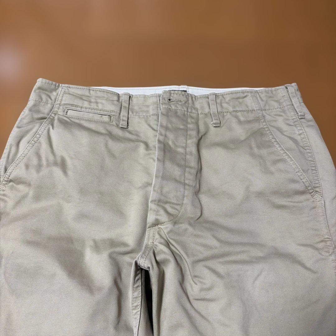 リアルマッコイ　ベージュ スリムフィット チノパン