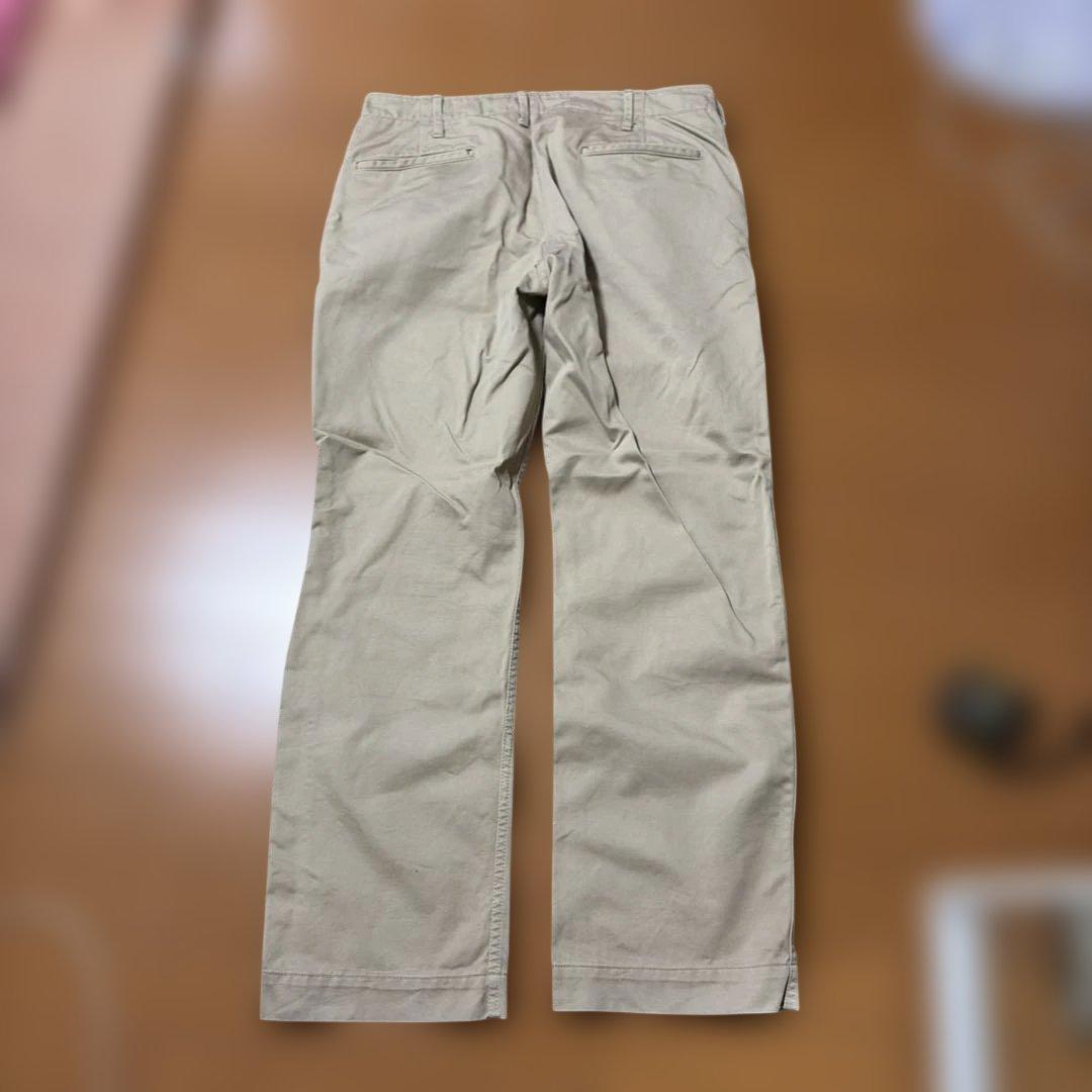 リアルマッコイ　ベージュ スリムフィット チノパン
