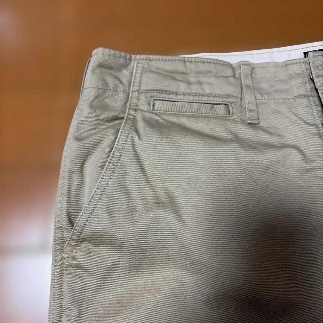 リアルマッコイ　ベージュ スリムフィット チノパン