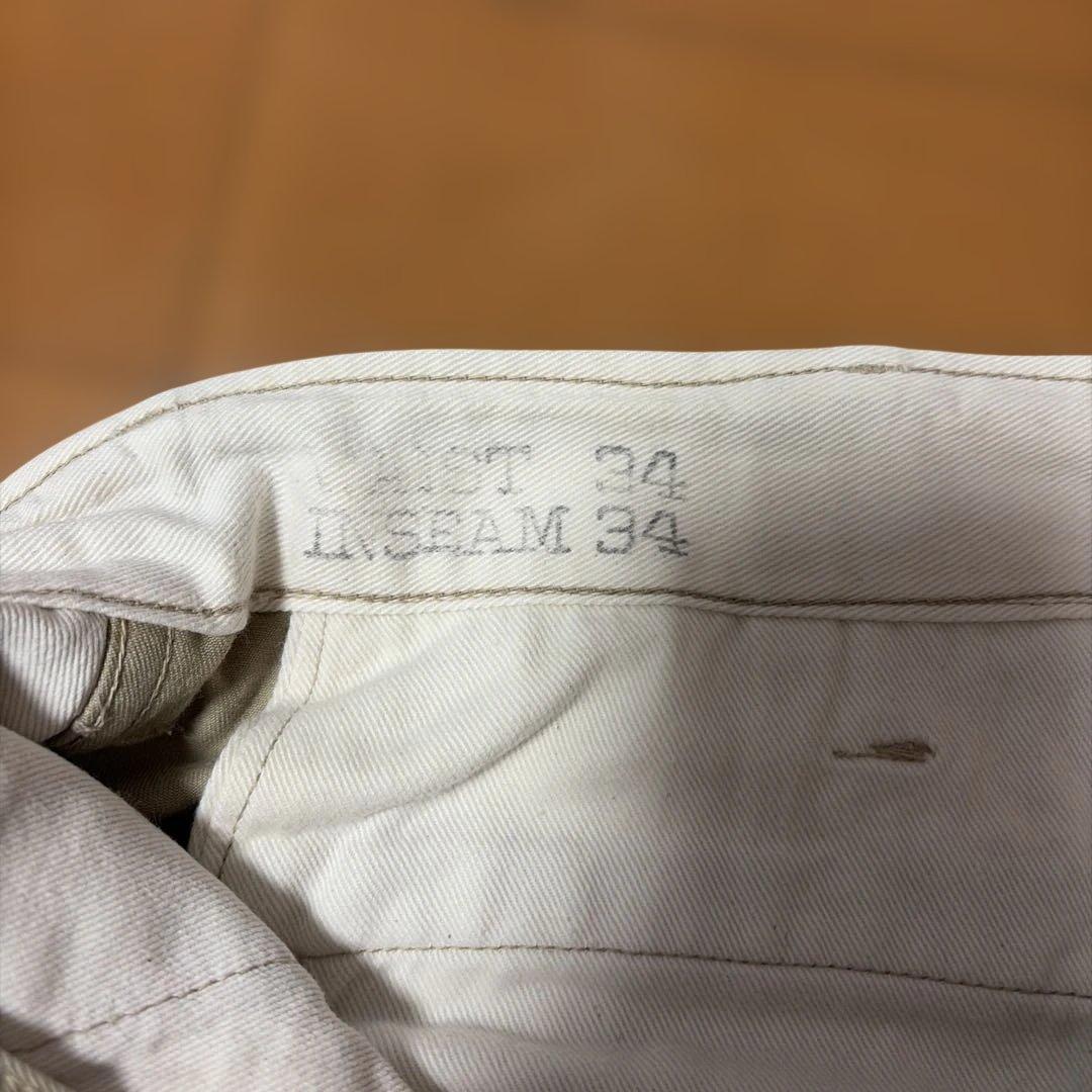 リアルマッコイ　ベージュ スリムフィット チノパン