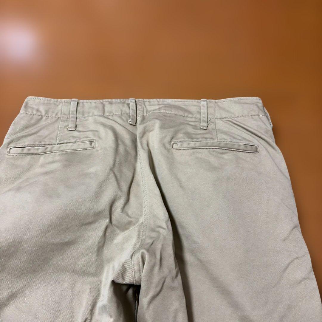 リアルマッコイ　ベージュ スリムフィット チノパン