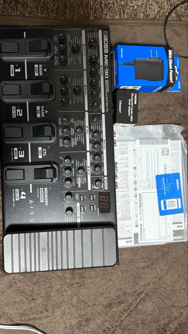 岩*間様 BOSS ME-90 マルチエフェクター 付属品完備♪別売オプション品