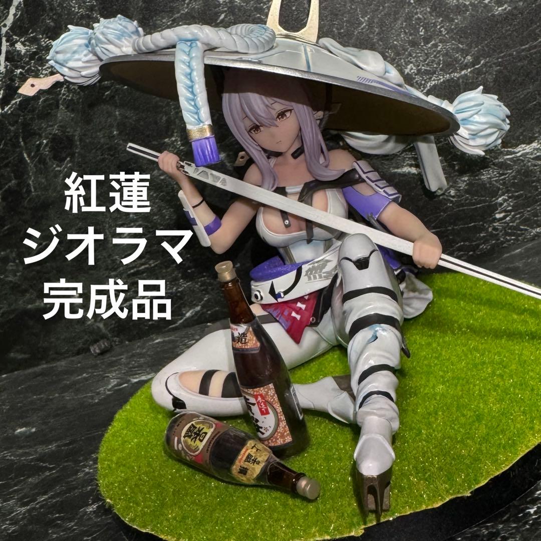 一番くじ 勝利の女神:NIKKE ニケ B賞　紅蓮　ジオラマ　リペイント