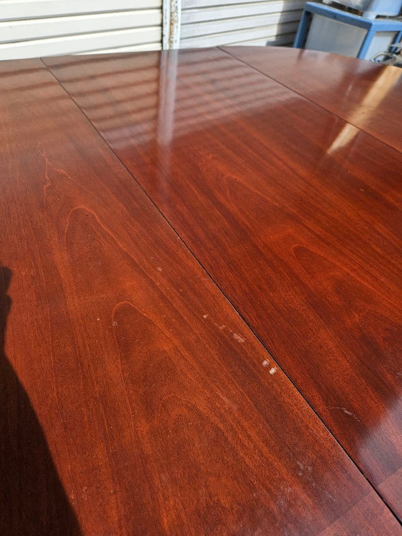 アンティーク マホガニー製 エクステンションテーブル 拡張 ドラムテーブル