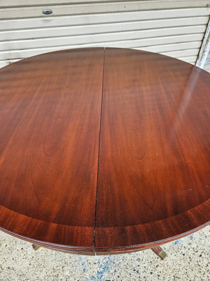 アンティーク マホガニー製 エクステンションテーブル 拡張 ドラムテーブル