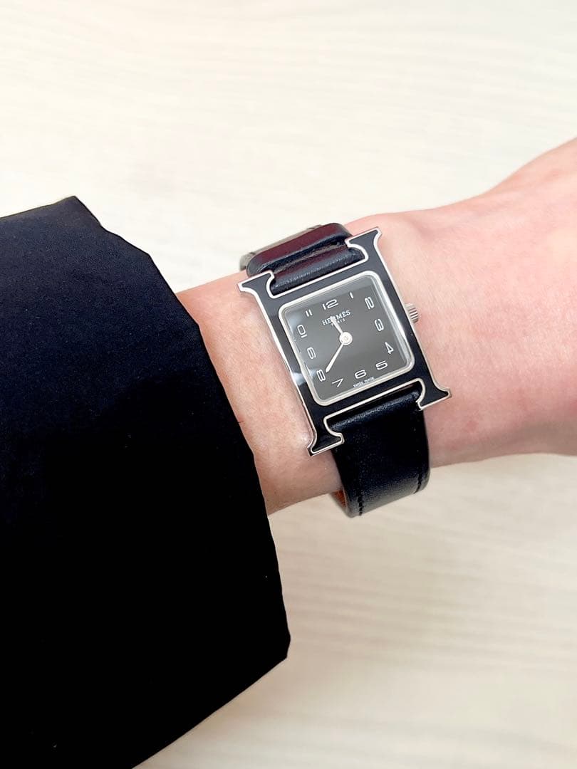 ◉ゆっちゃん　極美品【HERMES】エルメス Hウォッチ HH1.221