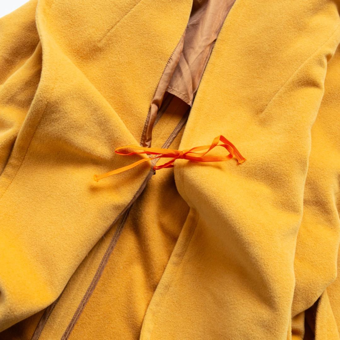 【LOEWE】ロエベ　ベルテッドコート　アンゴラ　カシゴラ　イエロー