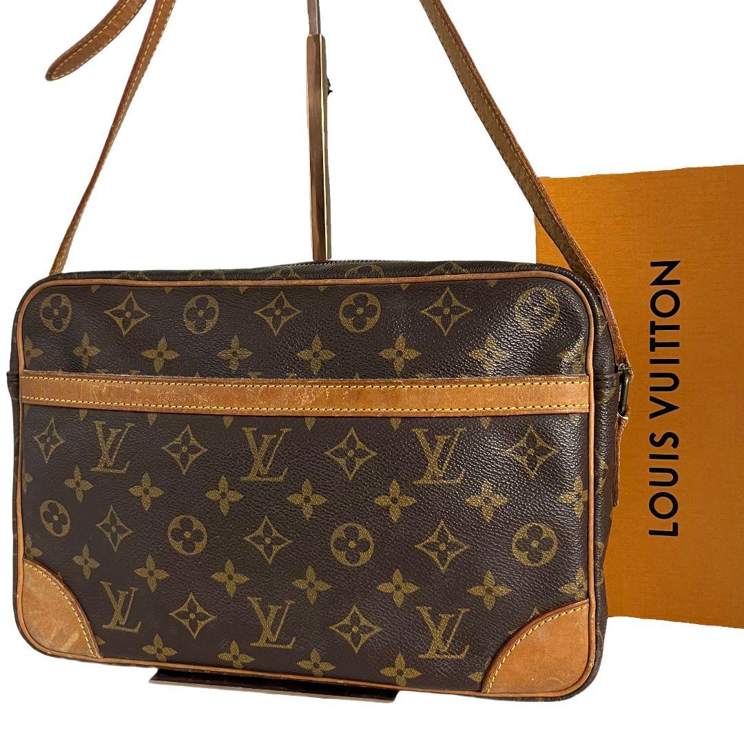 【鑑定済】ルイヴィトン　トロカデロ 30　モノグラム　ショルダーバッグ　ブラウン