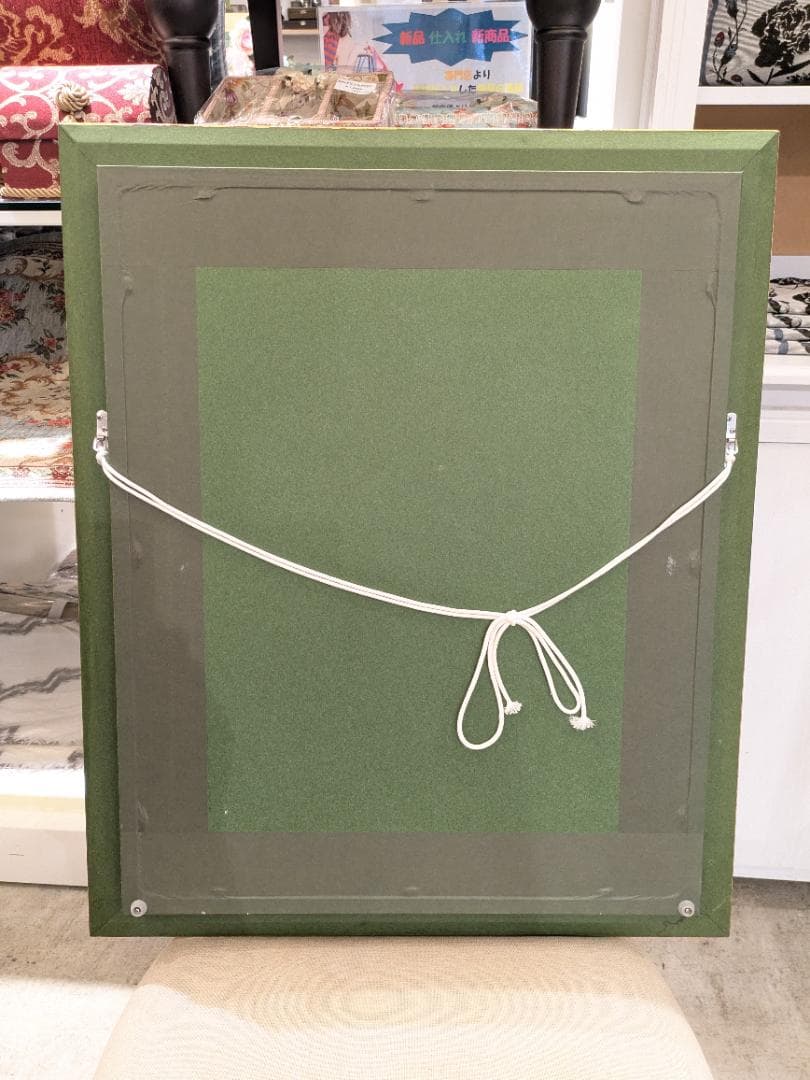 【新品6万円額縁】 油絵 花の絵 金縁 額入り 油彩 飾り額 高級金縁額