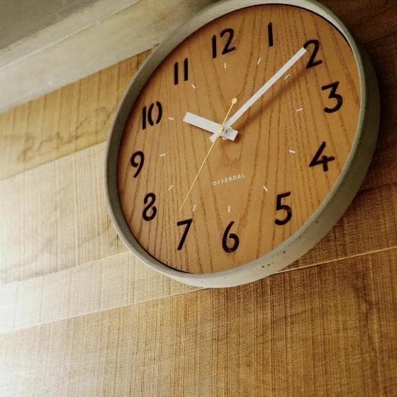 【新品】 インターフォルム コンクレト 掛け時計 CL-4062