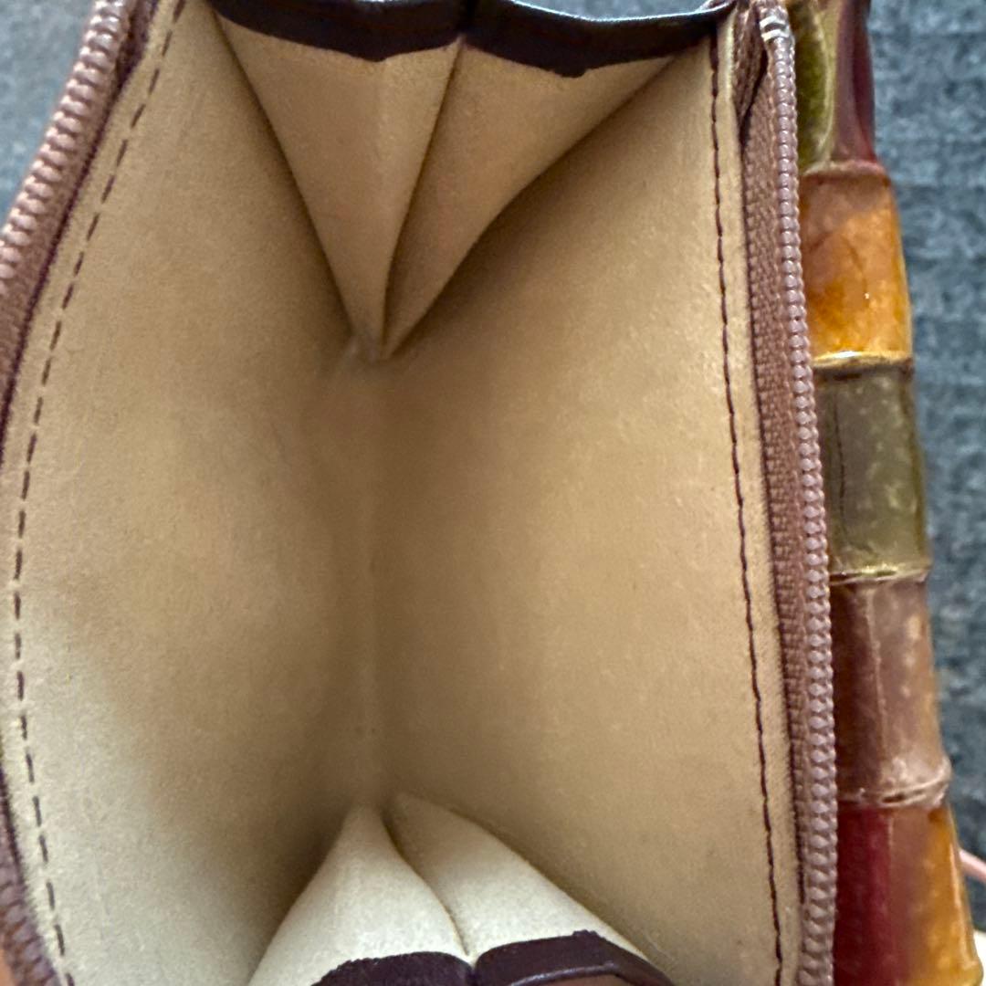 ATAG タイル模様 二つ折り財布 マルチカラー