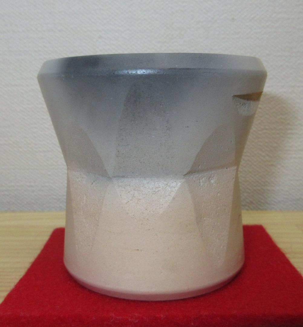 送料込【逢絢亭】茶道具 蓋置 京焼 雲華焼 白 臼形蓋置  寄神崇白 共箱入り