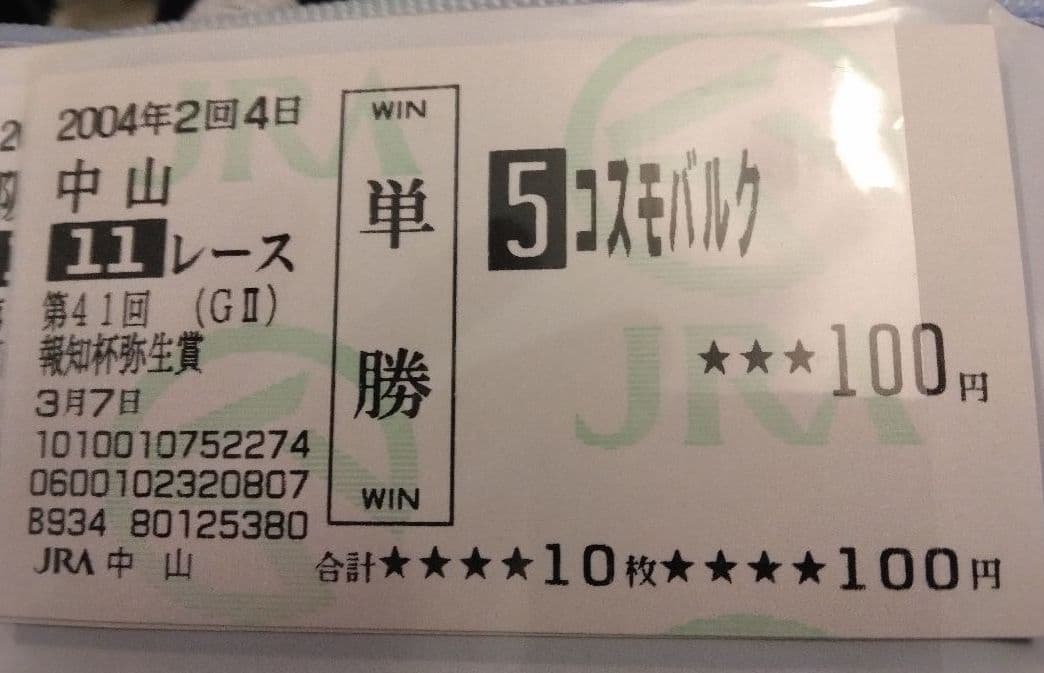 コスモバルク　弥生賞