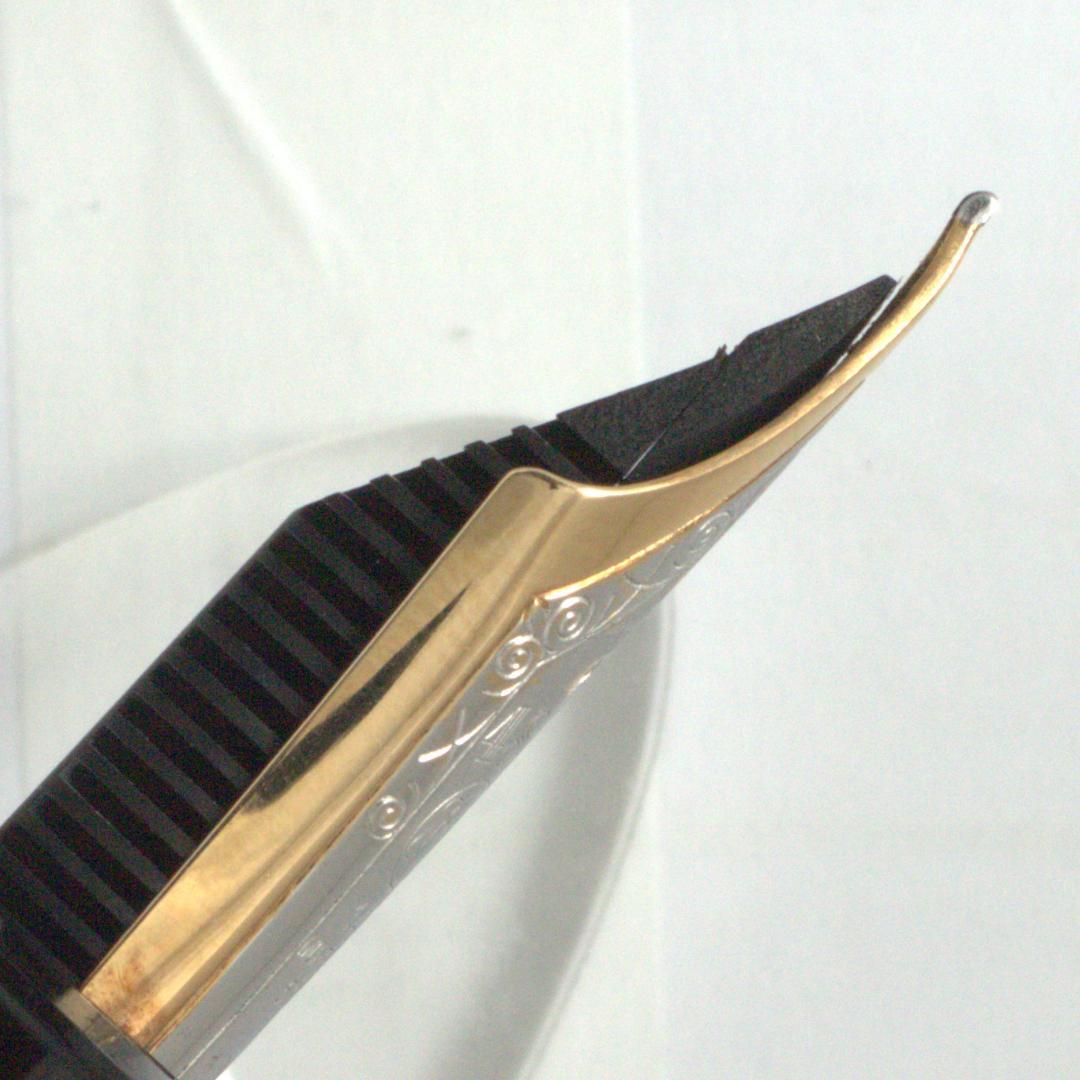 ★美品★　モンブラン　万年筆　149　14C　中白　EF　エボナイト芯　箱インク