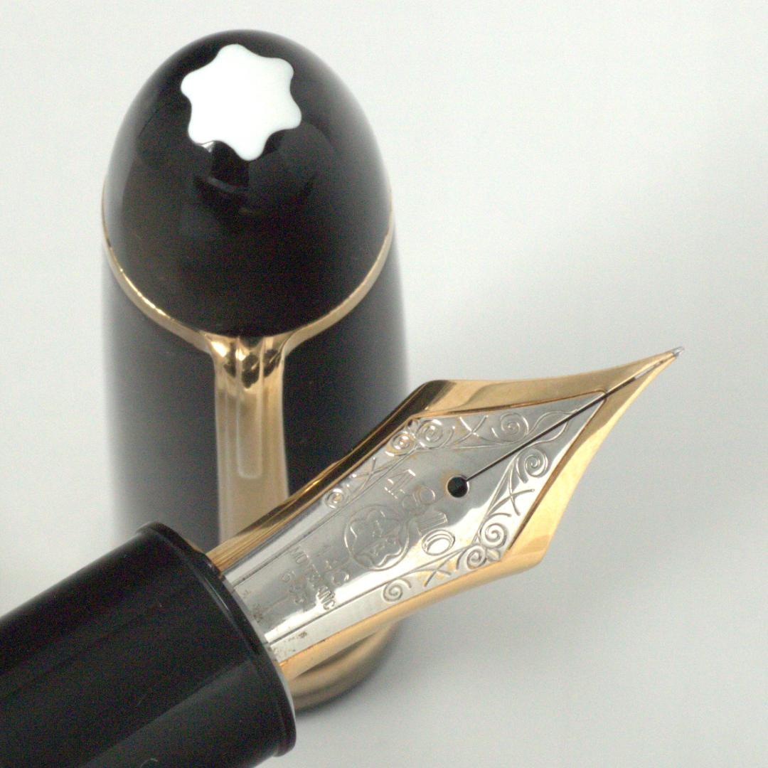 ★美品★　モンブラン　万年筆　149　14C　中白　EF　エボナイト芯　箱インク
