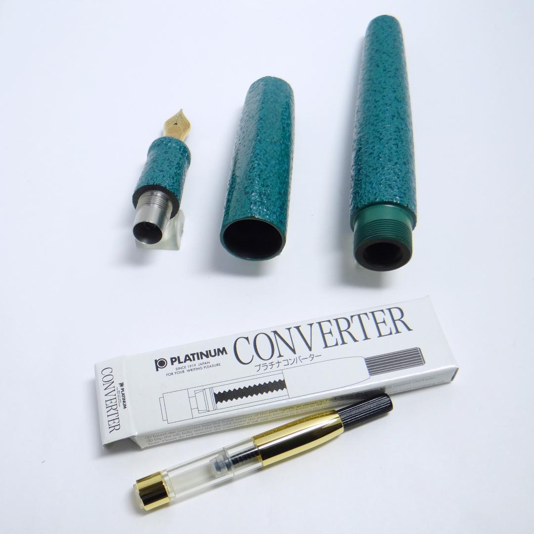 【試筆のみ・極美品】中屋万年筆 背鰭 NAKAYA Midori Ishime