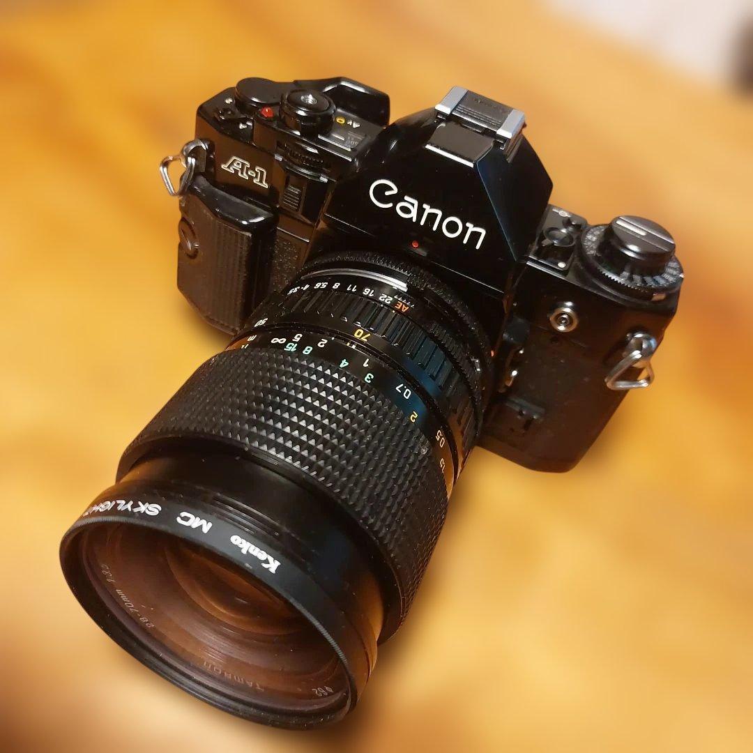 Canon A-1 フィルムカメラ Tamronレンズ付き