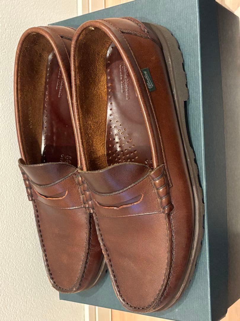 Paraboot ローファー コロー　モカシン 革靴　CORAUX