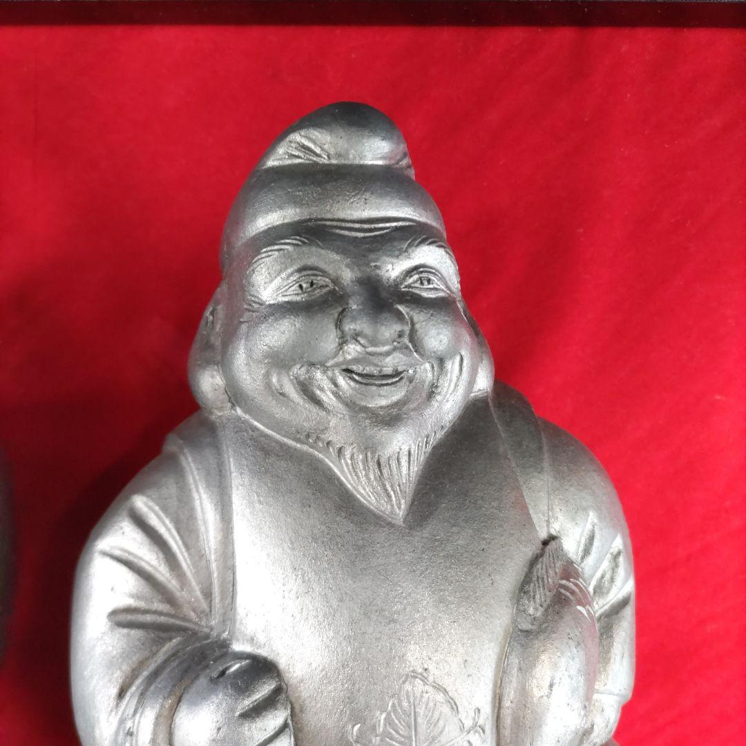 恵比寿大黒様　瓦置物　D566