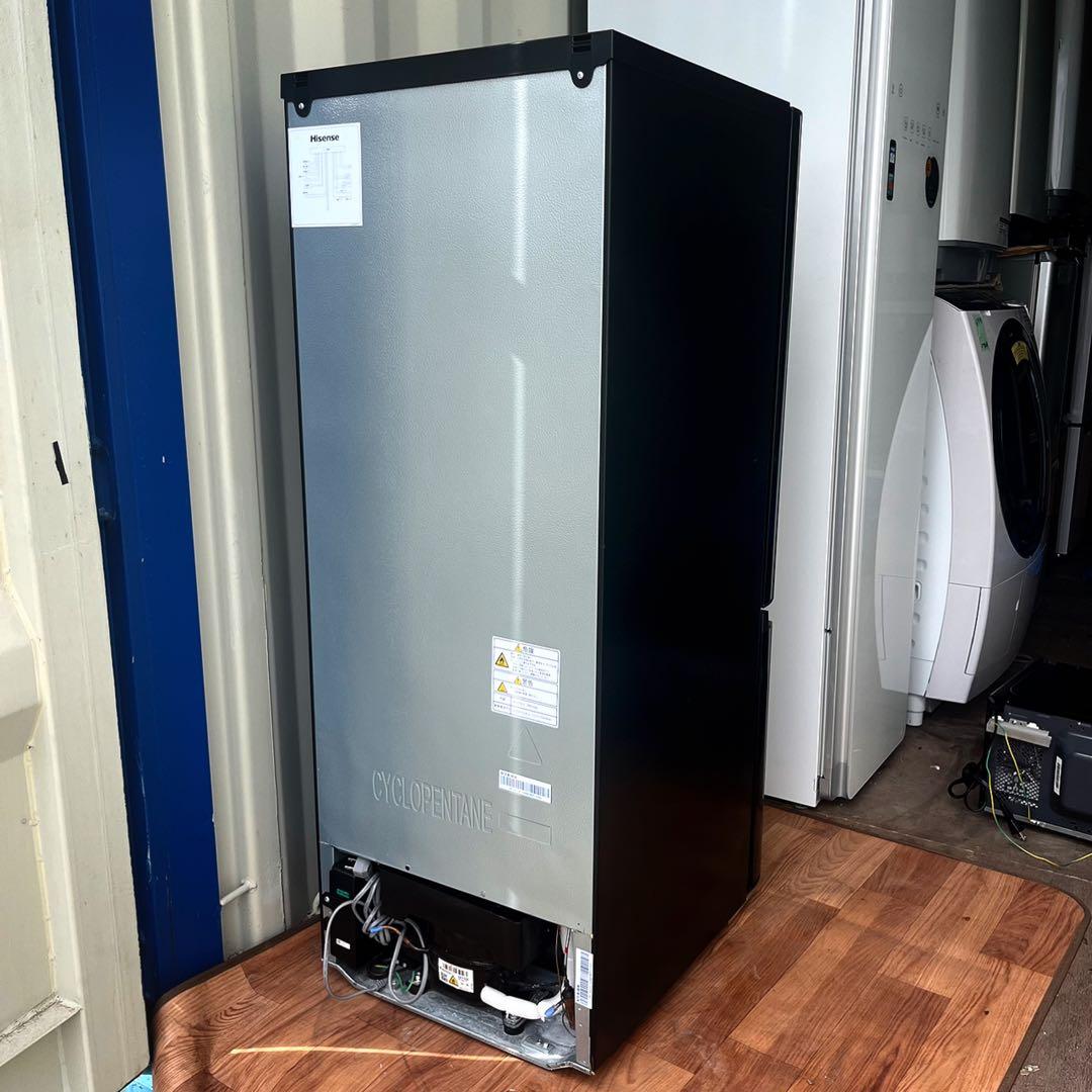 取付無料！高性能おしゃれインテリアブラックミラーデザイン大きめ冷蔵庫！洗濯機