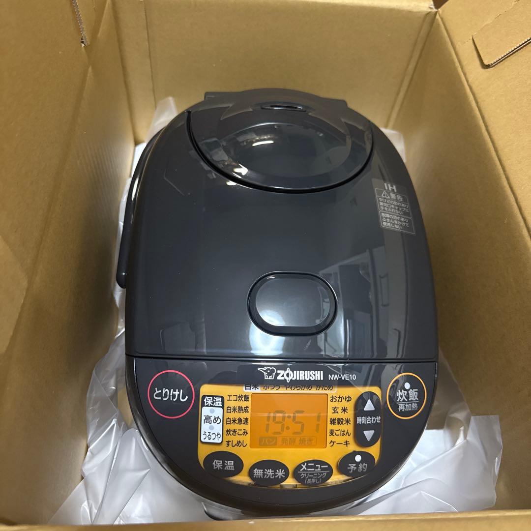 新品未開封ZOJIRUSHI IH炊飯器 NW-VE10-BA ブラック1.0L