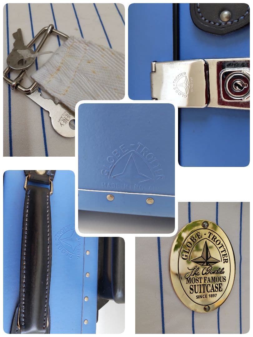 希少 グローブトロッター スモールキャリーケース センテナリー 18インチブルー