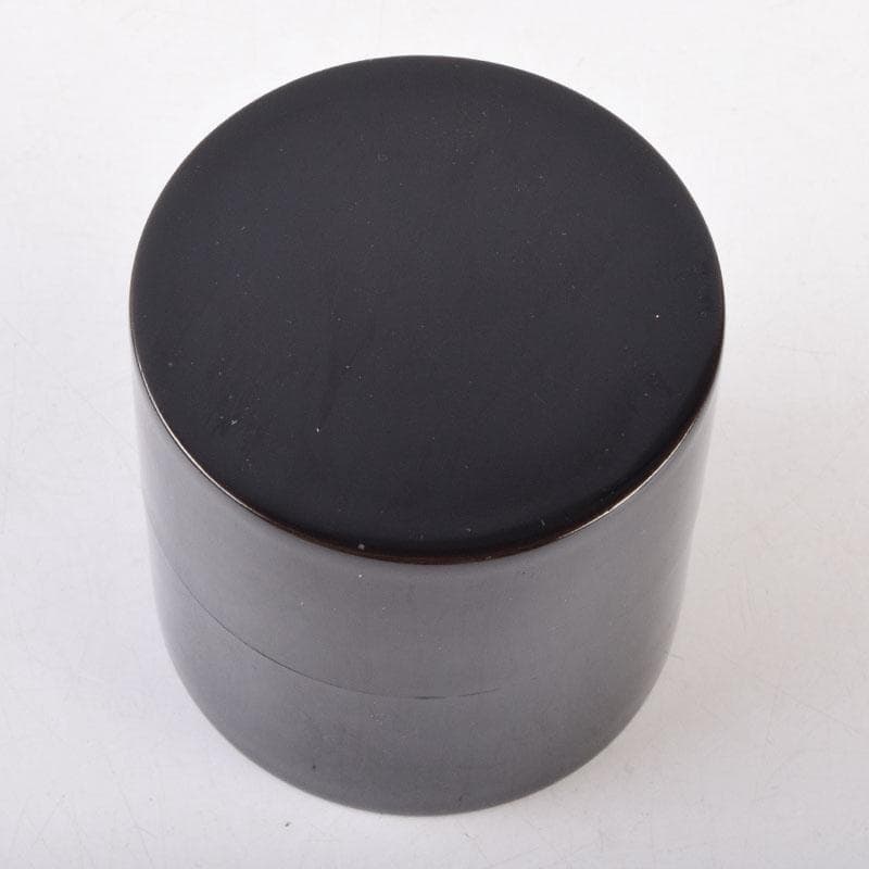 茶道具　黒塗　中次　棗　時代箱　V　8512